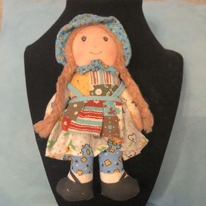 Vintage Holly Hobbie Knickerbocker Rag Doll